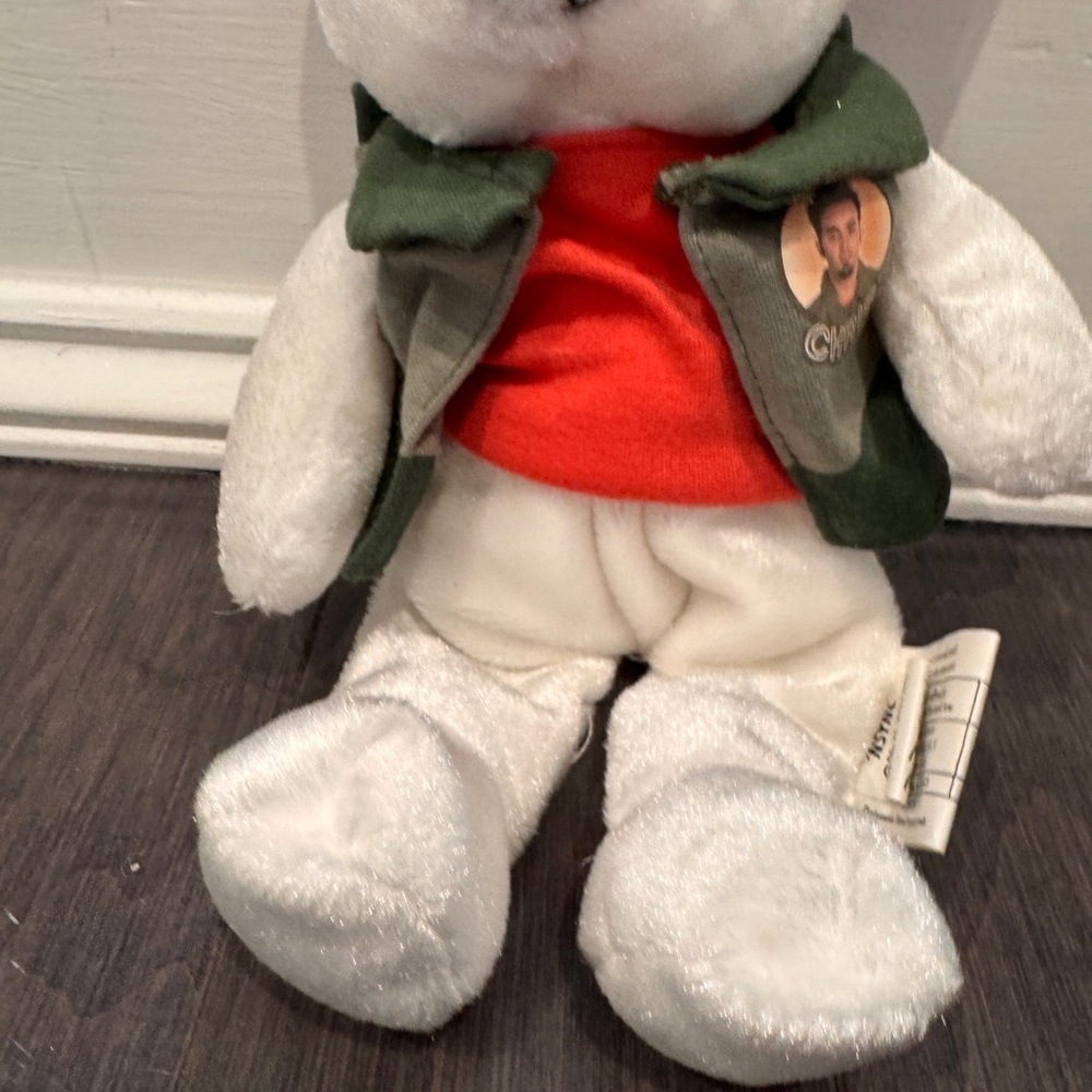 NWT VINTAGE NSYNC Chris Kirkpatrick Collectors Stuffed Bear NSYNC FAN CLASSIC - Picture 3 of 8